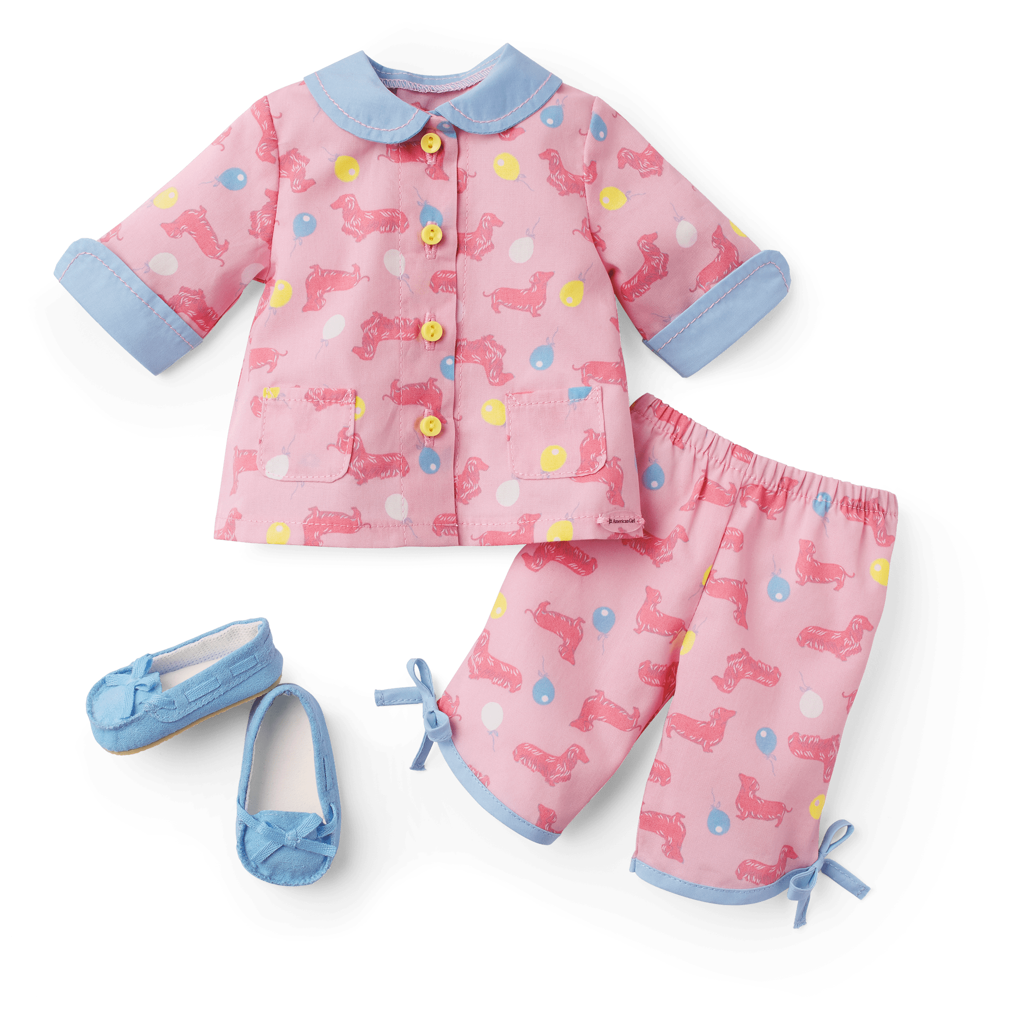 Maryellen's Dachshund Pajamas For 18-Inch Dolls (Historical Characters)